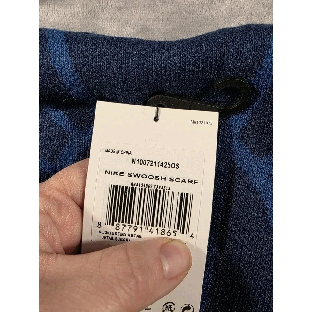 NWT Nike Team USA Knit‎ Sport Men's Winter Scarf , One Size , Red/Blue